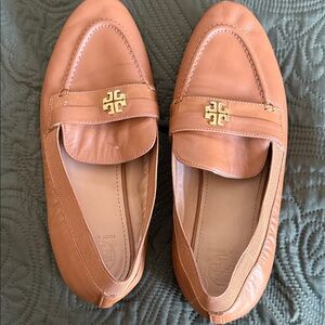 Tory Burch Brown Leather Flats